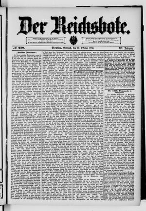 Der Reichsbote vom 13.10.1886