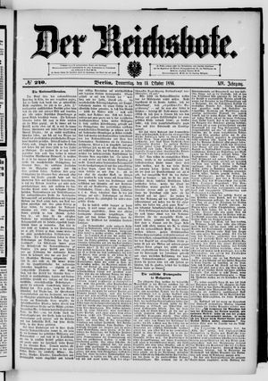 Der Reichsbote vom 14.10.1886