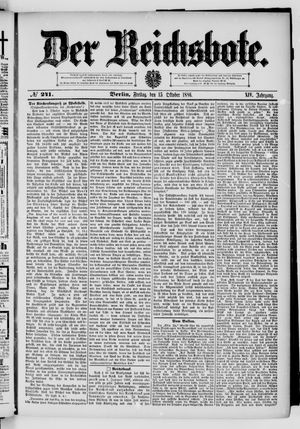 Der Reichsbote vom 15.10.1886