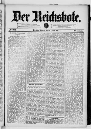 Der Reichsbote vom 19.10.1886