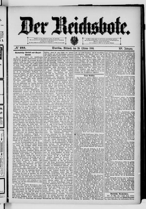 Der Reichsbote vom 20.10.1886