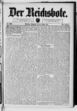 Der Reichsbote vom 23.10.1886