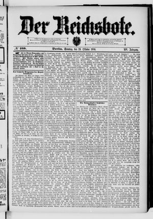 Der Reichsbote vom 24.10.1886