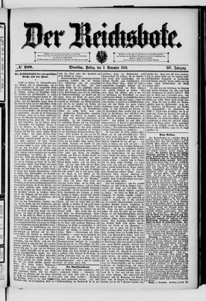 Der Reichsbote vom 05.11.1886