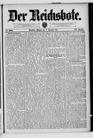 Der Reichsbote vom 17.11.1886