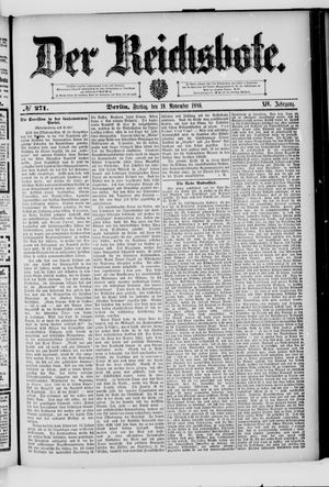 Der Reichsbote vom 19.11.1886