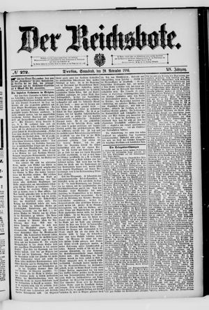 Der Reichsbote vom 20.11.1886