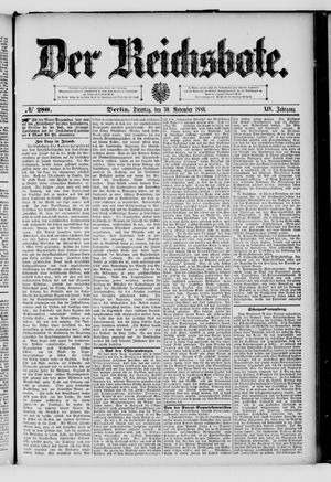 Der Reichsbote vom 30.11.1886