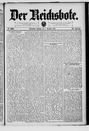 Der Reichsbote vom 07.12.1886