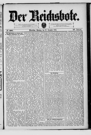 Der Reichsbote vom 12.12.1886