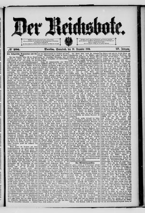 Der Reichsbote vom 18.12.1886
