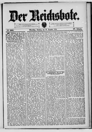 Der Reichsbote vom 28.12.1886