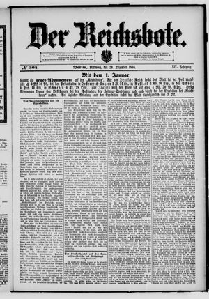Der Reichsbote vom 29.12.1886