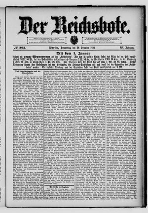 Der Reichsbote vom 30.12.1886