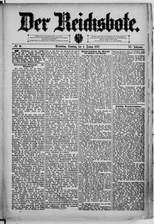 Der Reichsbote on Jan 4, 1887