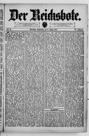 Der Reichsbote vom 06.01.1887