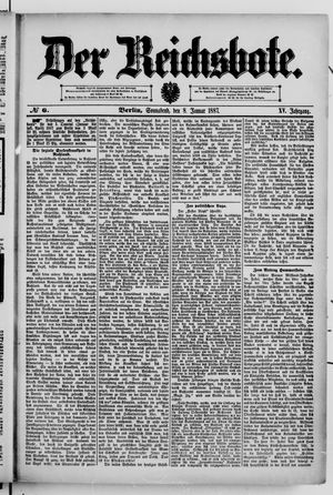 Der Reichsbote vom 08.01.1887