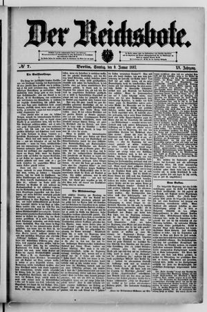 Der Reichsbote vom 09.01.1887