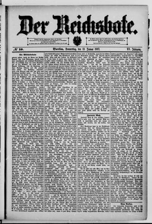Der Reichsbote vom 13.01.1887