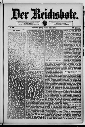 Der Reichsbote vom 14.01.1887