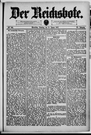 Der Reichsbote on Jan 18, 1887
