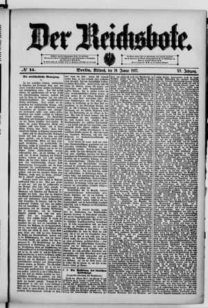 Der Reichsbote on Jan 19, 1887
