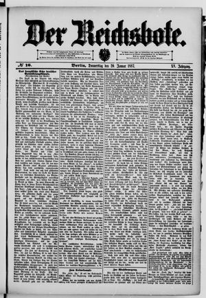 Der Reichsbote vom 20.01.1887
