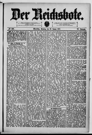 Der Reichsbote vom 23.01.1887