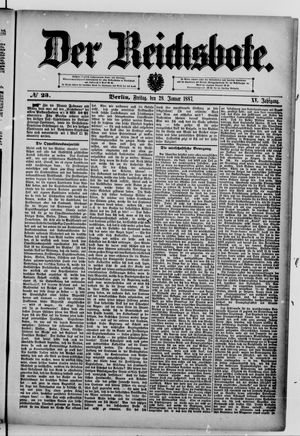 Der Reichsbote vom 28.01.1887