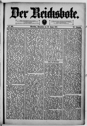 Der Reichsbote on Jan 29, 1887