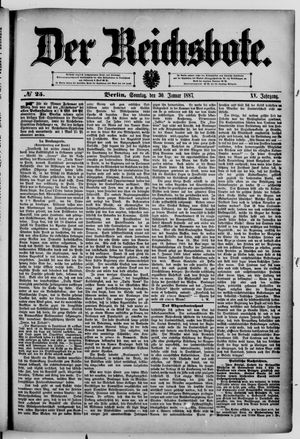 Der Reichsbote on Jan 30, 1887