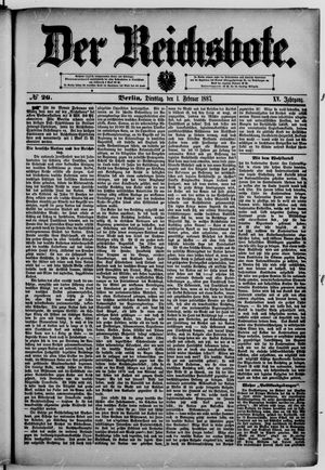 Der Reichsbote vom 01.02.1887