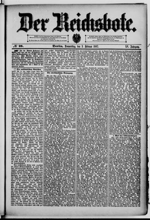 Der Reichsbote vom 03.02.1887