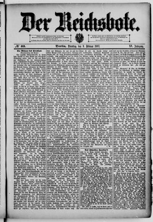 Der Reichsbote vom 08.02.1887