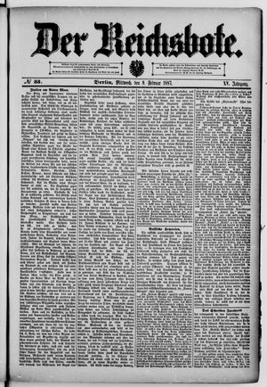 Der Reichsbote on Feb 9, 1887