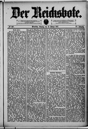 Der Reichsbote vom 13.02.1887