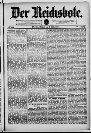 Der Reichsbote on Feb 16, 1887