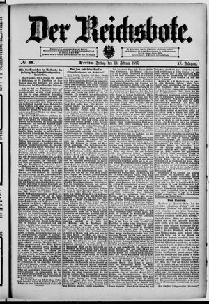 Der Reichsbote on Feb 18, 1887