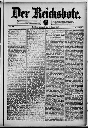 Der Reichsbote vom 26.02.1887