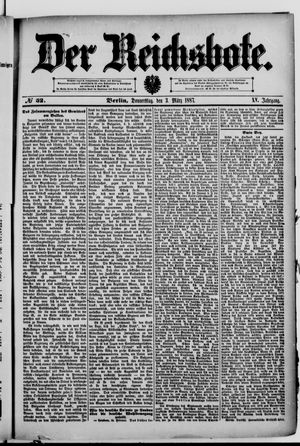 Der Reichsbote on Mar 3, 1887