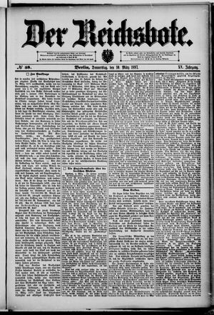 Der Reichsbote on Mar 10, 1887