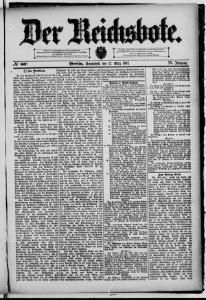 Der Reichsbote on Mar 12, 1887