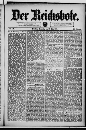 Der Reichsbote vom 17.03.1887