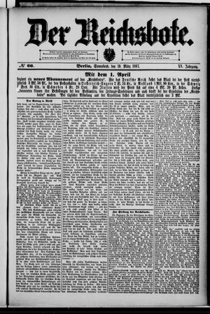 Der Reichsbote on Mar 19, 1887