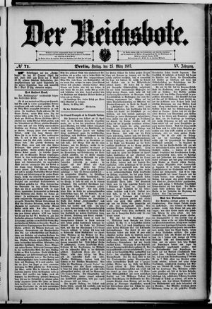 Der Reichsbote vom 25.03.1887