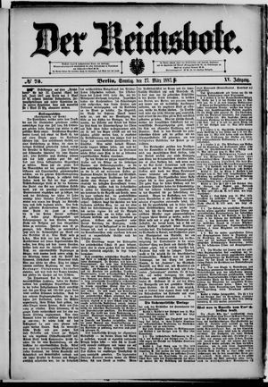 Der Reichsbote vom 27.03.1887