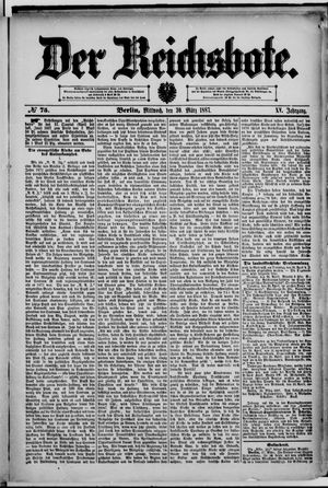 Der Reichsbote vom 30.03.1887