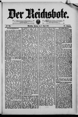 Der Reichsbote on Apr 3, 1887