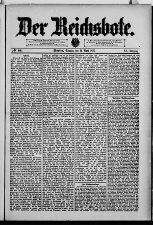 Der Reichsbote on Apr 10, 1887