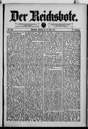 Der Reichsbote on Apr 13, 1887